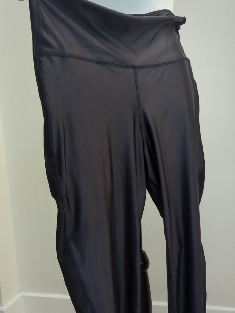 Reebok Lux Faux Leather High-Rise Leggings